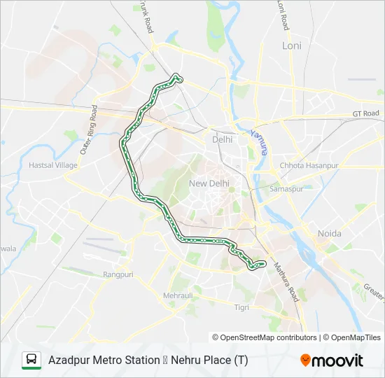442 Bus Line Map