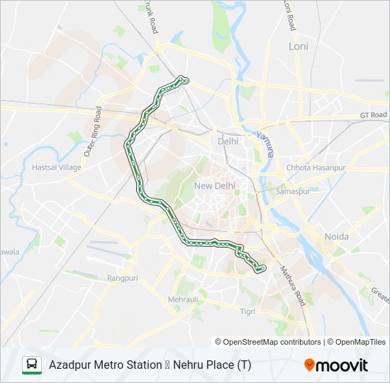 442 bus Line Map