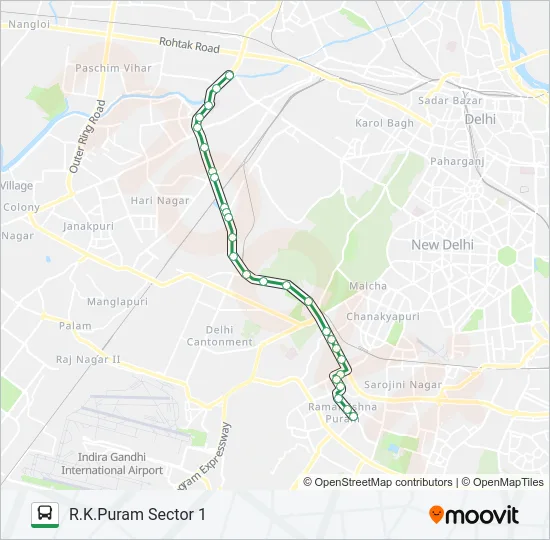 448 Bus Line Map
