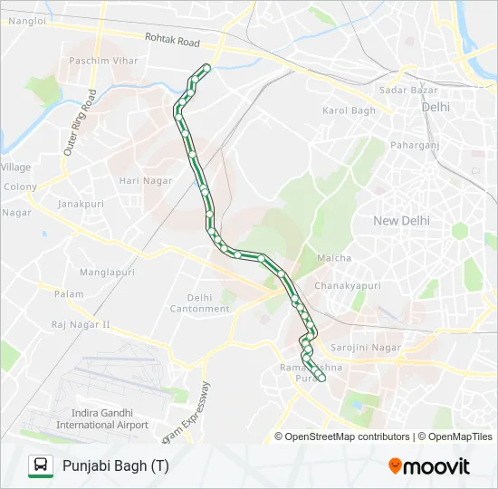 448 Bus Line Map
