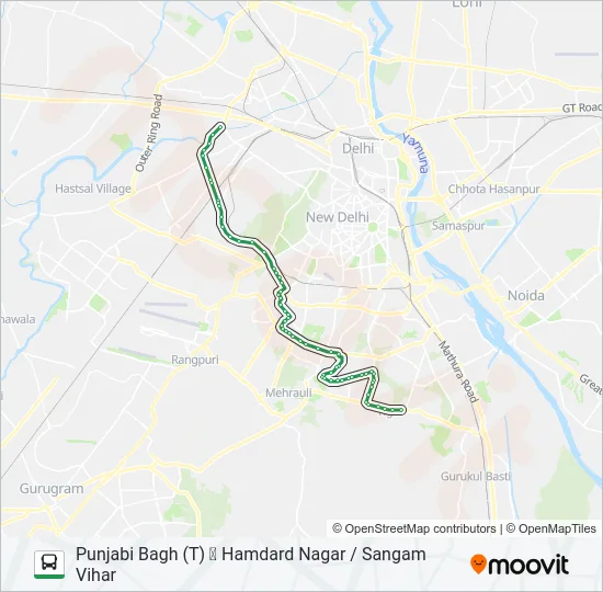 448 Bus Line Map