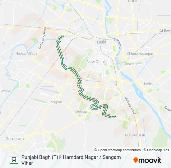 448 Bus Line Map