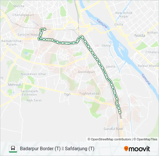 460 Bus Line Map