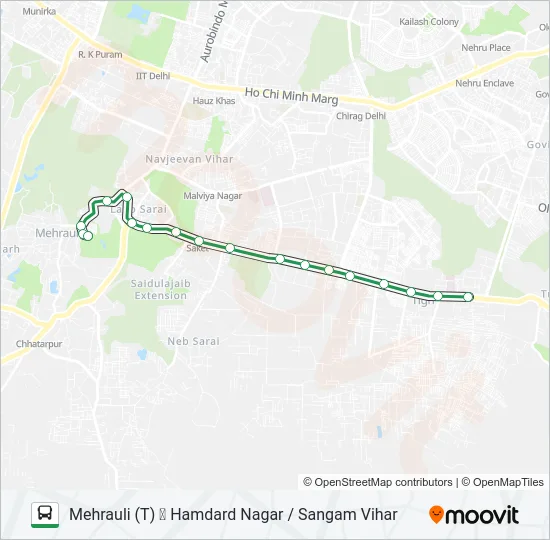 463 Bus Line Map