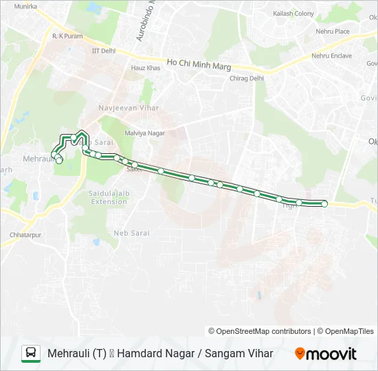 463 Bus Line Map
