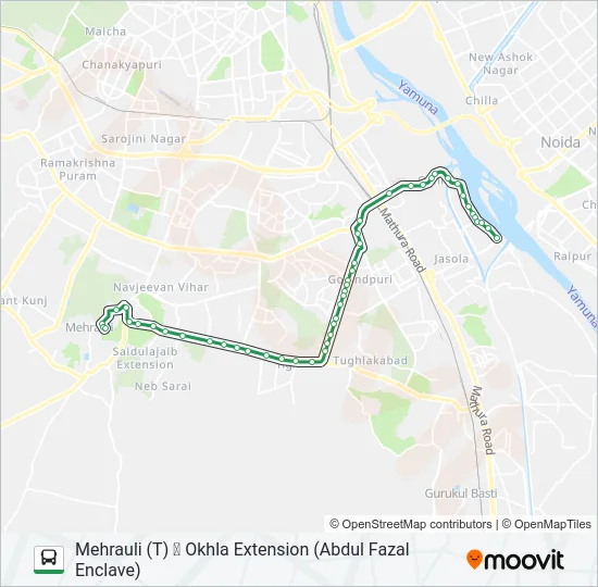 463 Bus Line Map