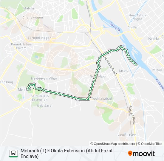 463 bus Line Map