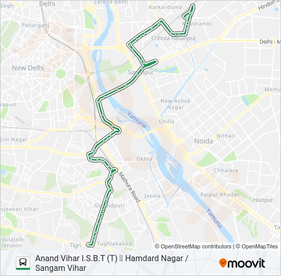 469 bus Line Map