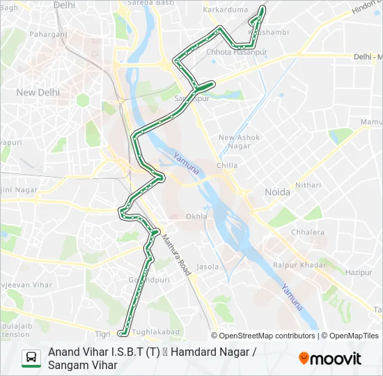 469 Bus Line Map