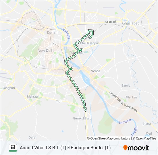 473 bus Line Map