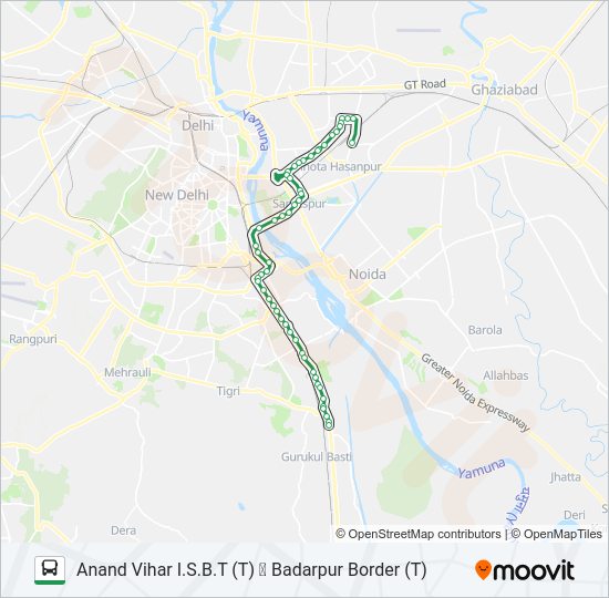 473 bus Line Map