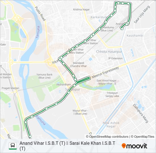 473 bus Line Map