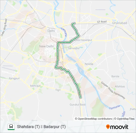 418A Bus Line Map
