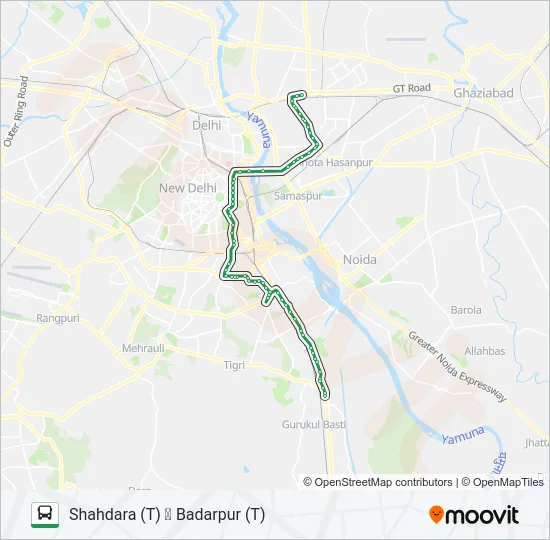 418A Bus Line Map