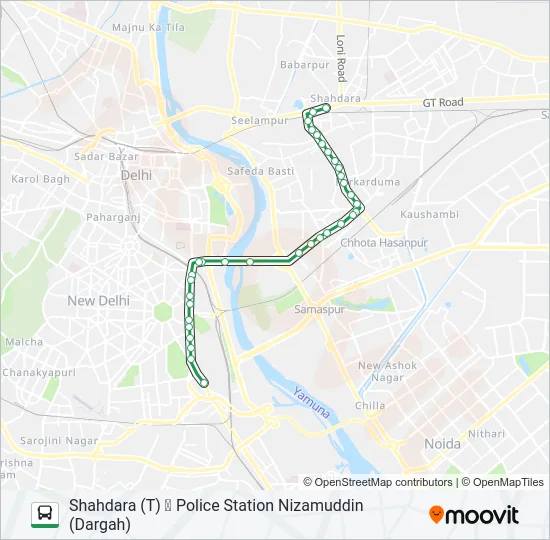 418A Bus Line Map