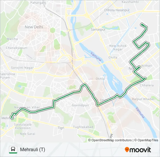 493 Bus Line Map