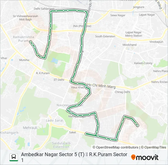 512 Bus Line Map
