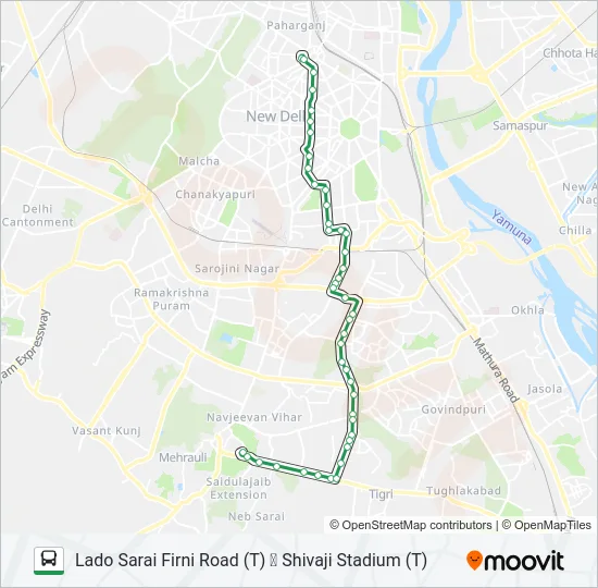 522 Bus Line Map