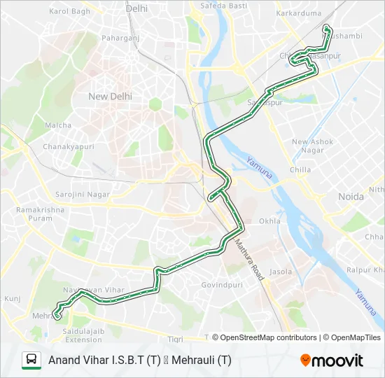 534 Bus Line Map
