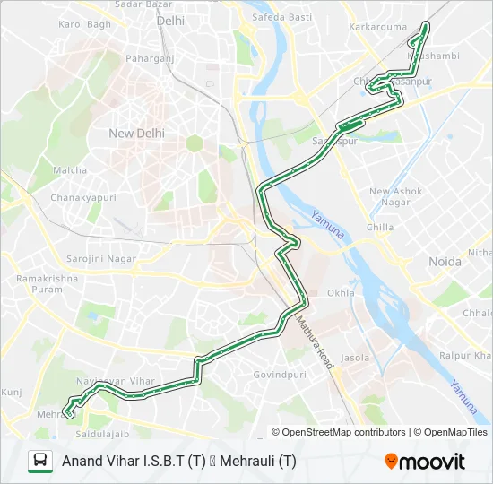 534 Bus Line Map
