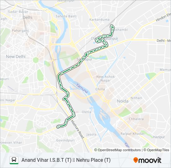 534 bus Line Map