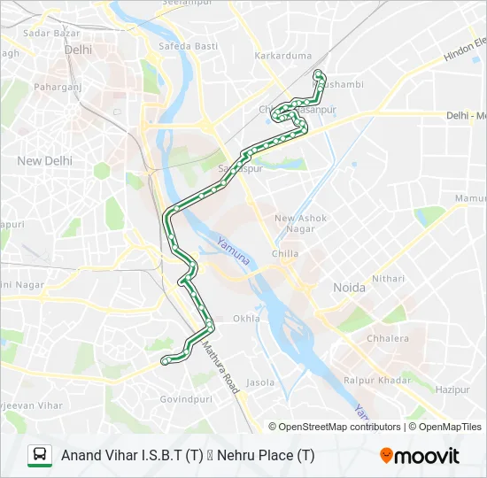 534 Bus Line Map