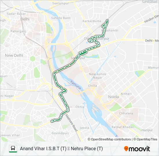 534 Bus Line Map