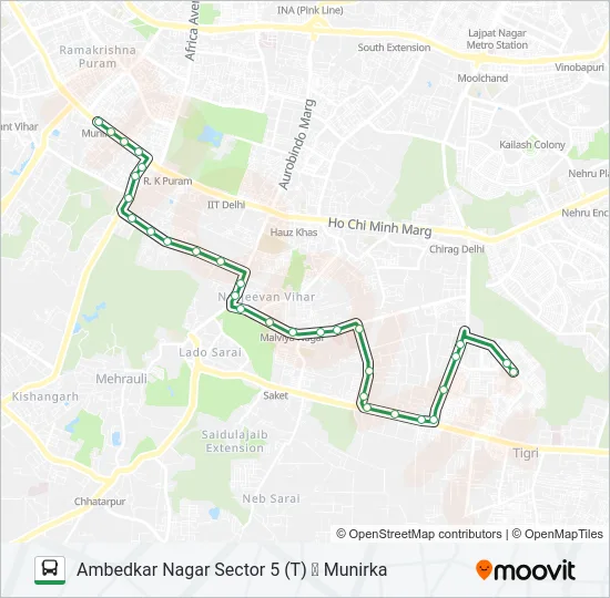 680 Bus Line Map