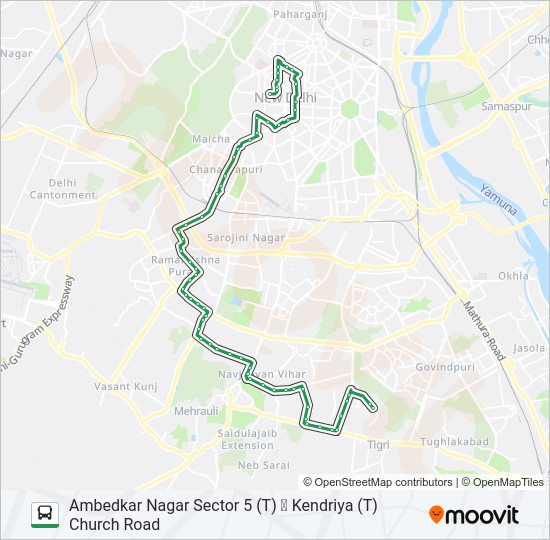 680 bus Line Map