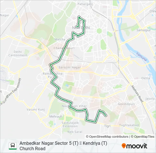 680 Bus Line Map