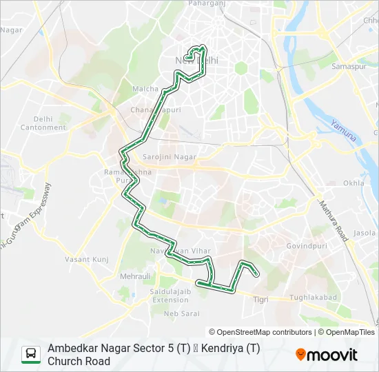 680 Bus Line Map
