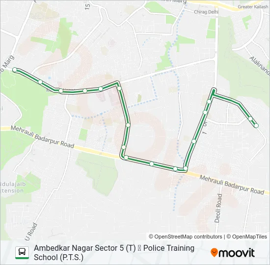 680 Bus Line Map