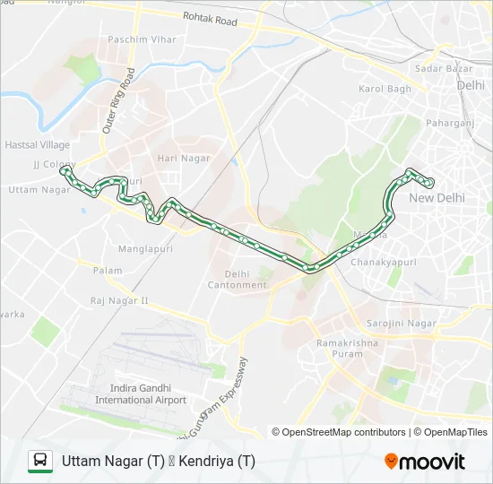 703 Bus Line Map