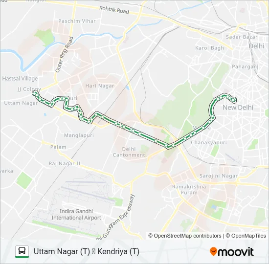 703 Bus Line Map