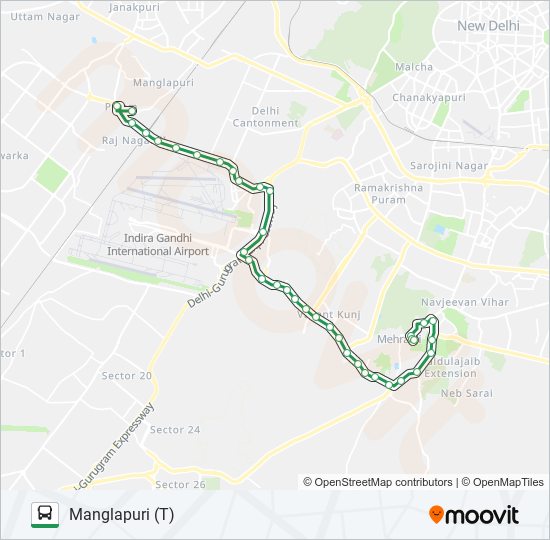 715 bus Line Map