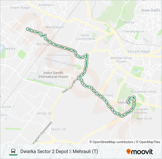 715 Bus Line Map