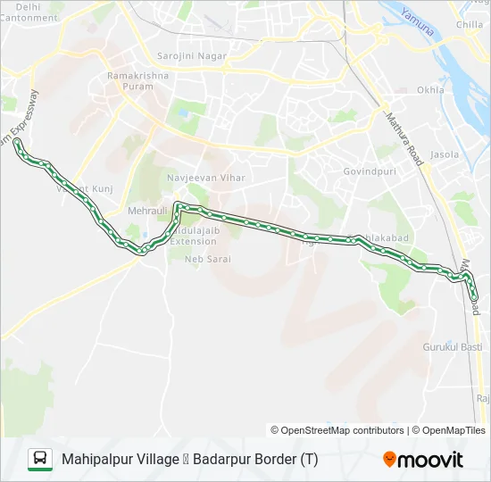 717 Bus Line Map