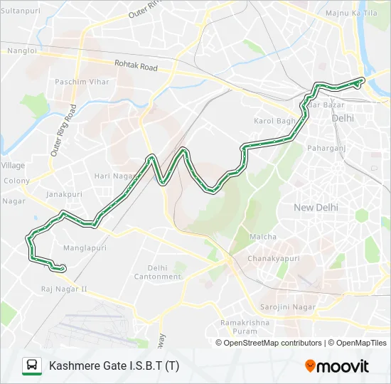 721 Bus Line Map
