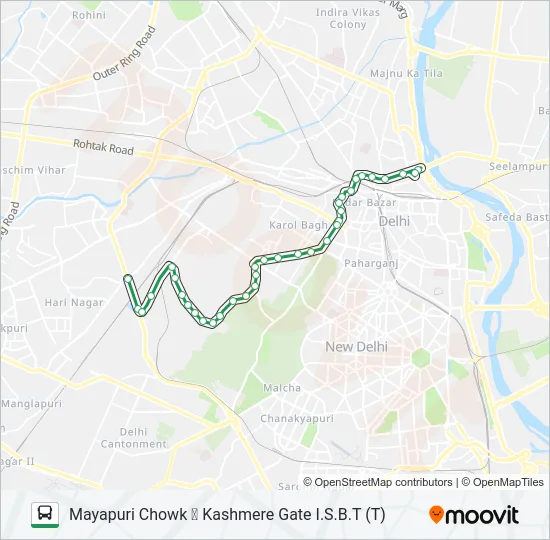 721 Bus Line Map