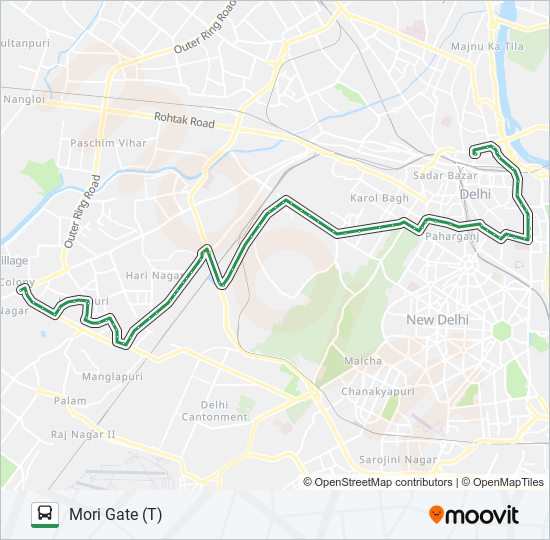 753 bus Line Map