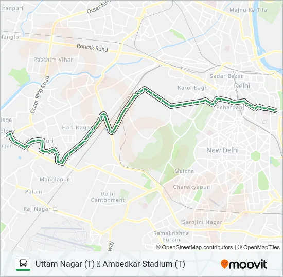 753 Bus Line Map