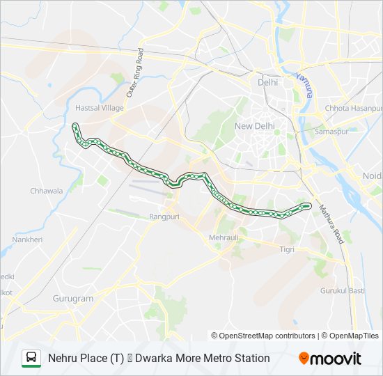 764 bus Line Map