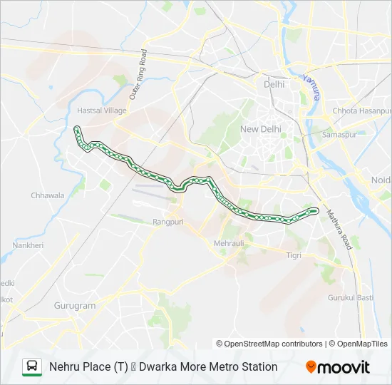 764 Bus Line Map