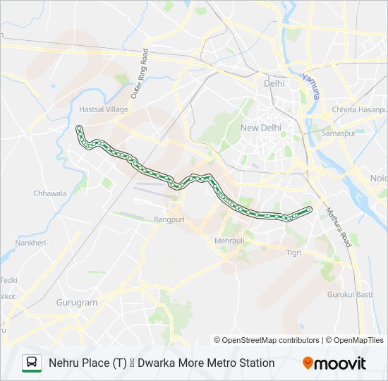 764 bus Line Map