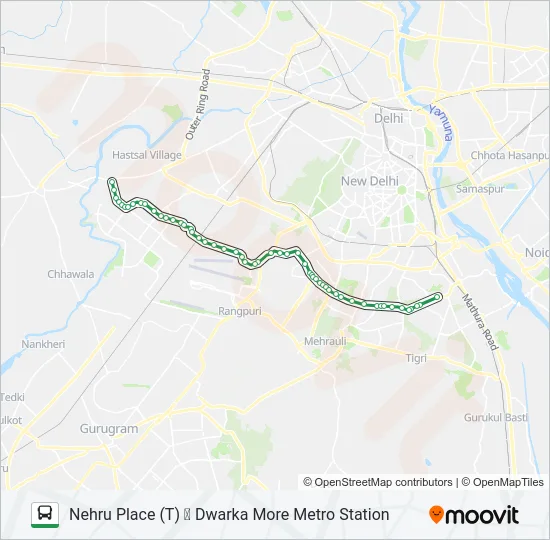764 Bus Line Map