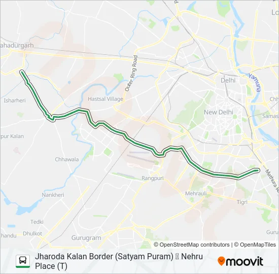 764 Bus Line Map