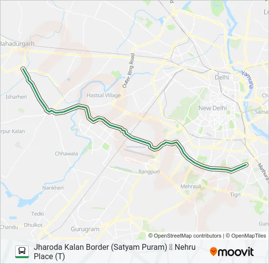 764 Bus Line Map