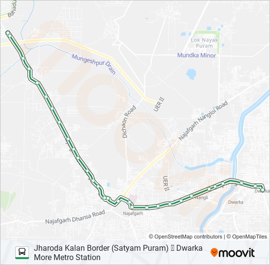 764 bus Line Map