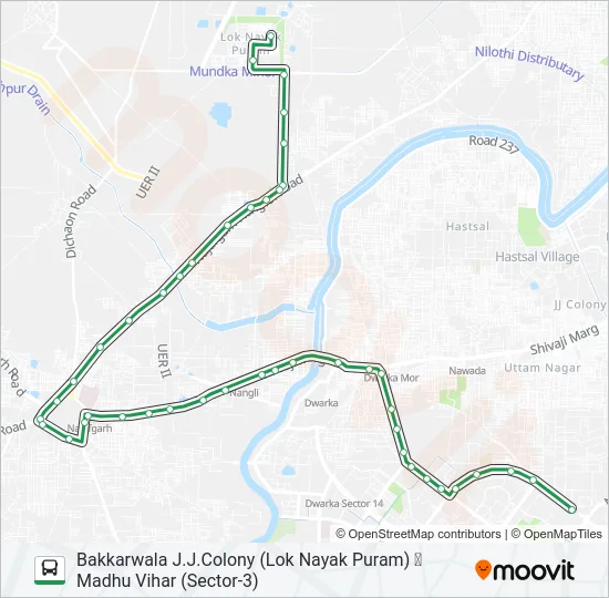 765 Bus Line Map