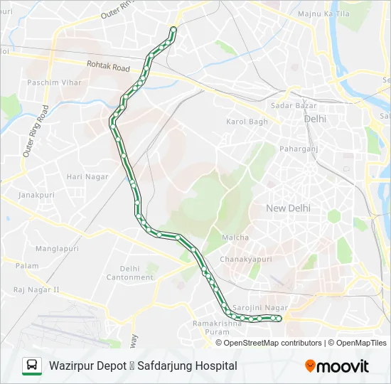 479A Bus Line Map